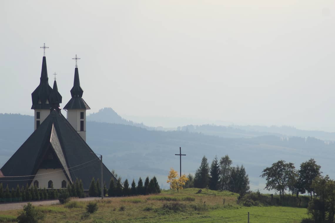 Het pittoresk dorpje Kluszkowce