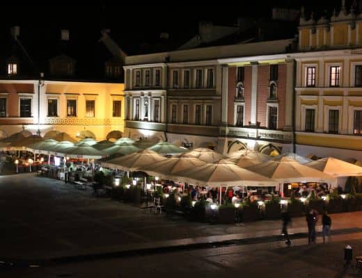 Zamosc 's nachts