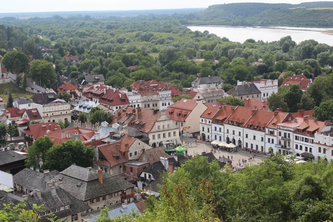 Het uitzicht op Kazimierz Dolny