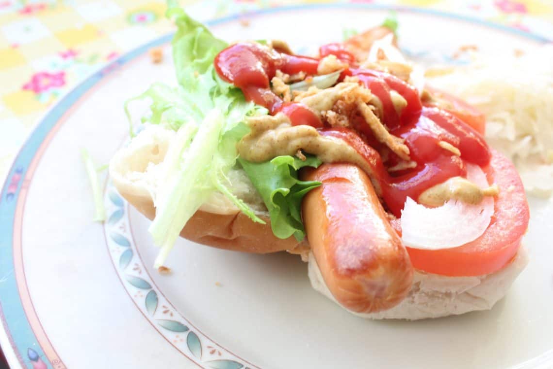 Poolse street food - hotdog